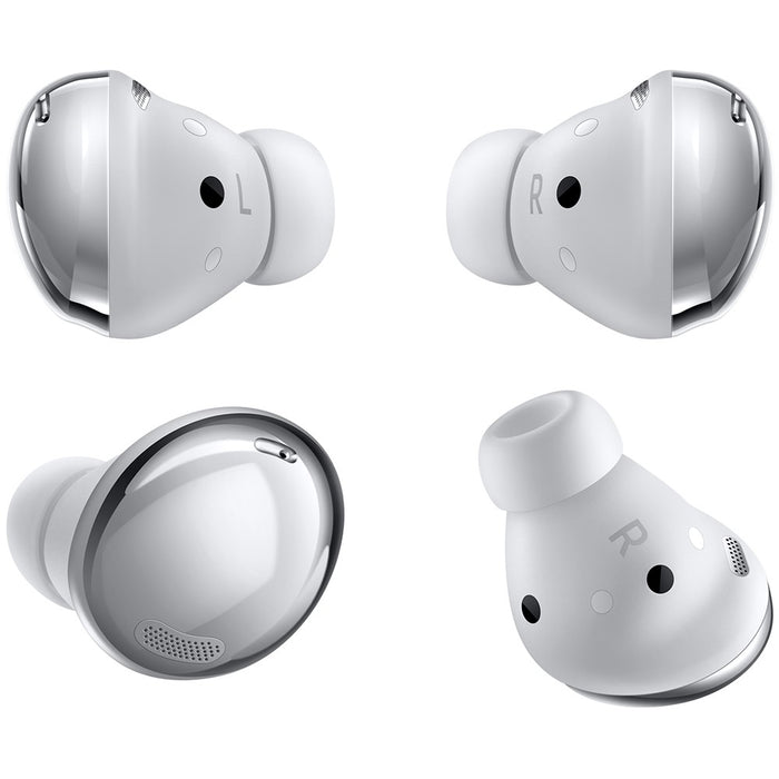 Auriculares inalámbricos Samsung Galaxy Buds Pro SM-R190 con cancelación activa de ruido (modelos iOS y Android) (excelentes, reacondicionados, color plata fantasma)