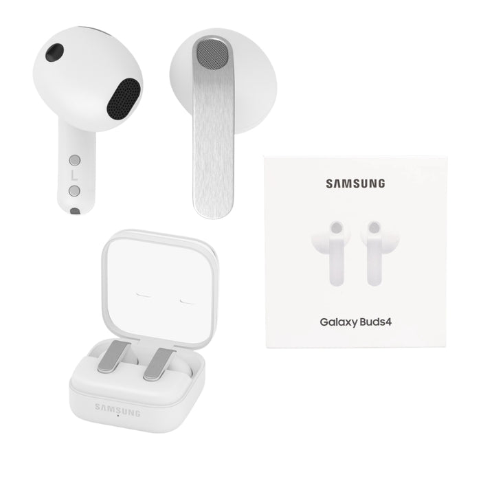 Samsung Galaxy Buds4 SM-R540 Wireless Earbuds w/ ANC & AI Language Interpreter (Renewed) (Renewed | Like New, White)