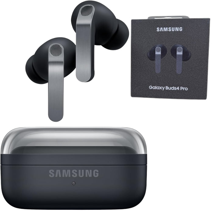 Samsung Galaxy Buds4 Pro 2026 Wireless Earbuds ANC AI Language Interpreter R640 (Renewed) (Renewed | Pre-Loved, Black)