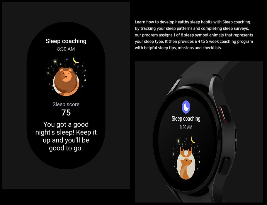 Reloj inteligente de salud y actividad física SAMSUNG Galaxy Watch 4 (40 mm, WiFi) de 1,4" R860 (en buenas condiciones, reacondicionado, negro)