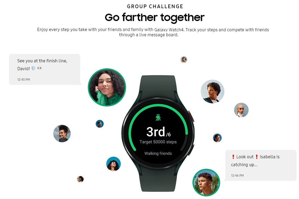 Reloj inteligente de salud y actividad física SAMSUNG Galaxy Watch 4 (44 mm, WiFi + LTE) de 1,4" R875 (en buenas condiciones, reacondicionado, plateado)