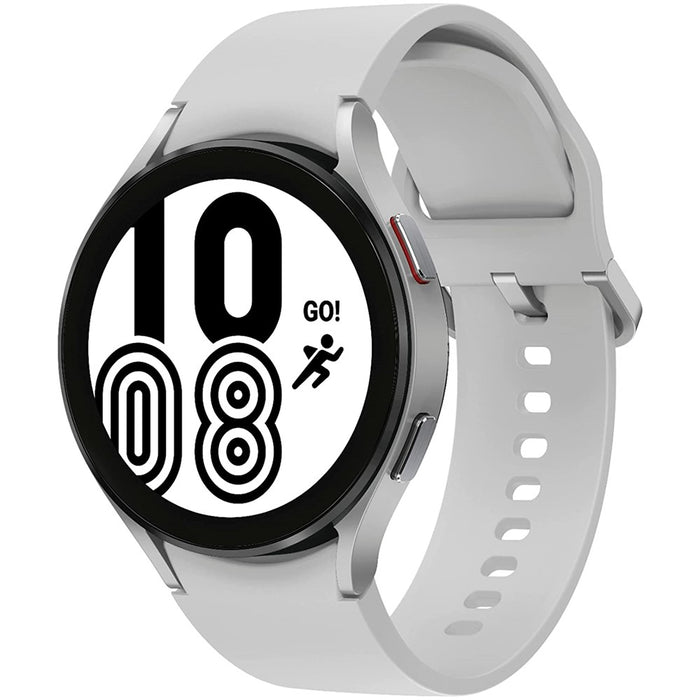 Reloj inteligente de salud y actividad física SAMSUNG Galaxy Watch 4 (44 mm, WiFi + LTE) de 1,4" R875 (en buenas condiciones, reacondicionado, plateado)