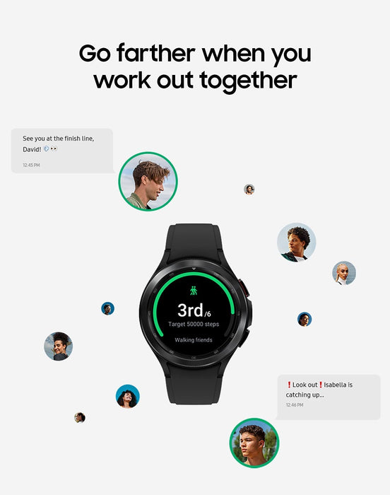 Reloj inteligente de salud y actividad física SAMSUNG Galaxy Watch 4 Classic (46 mm, LTE) R895 (en buenas condiciones, reacondicionado, negro)