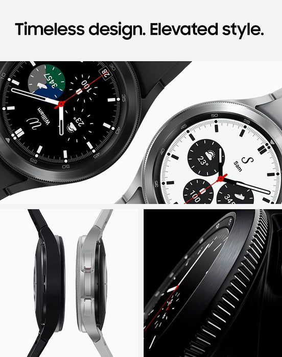 SAMSUNG Galaxy Watch 4 Classic (42mm,LTE) Health + Fitness Smartwatch R885 (Good - Refurbished, Silver)