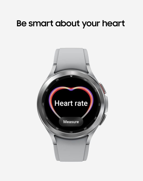SAMSUNG Galaxy Watch 4 Classic (46mm, LTE) Health + Fitness Smartwatch R895 (Silver)