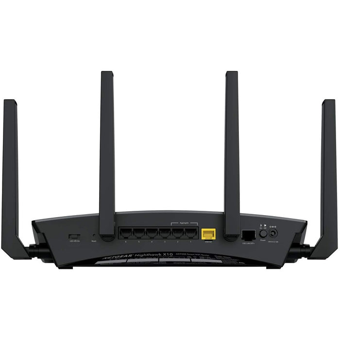 Enrutador WiFi NETGEAR Nighthawk X10 AD7200 de cuatro núcleos a 1,7 GHz R9000 **SIN WIFI** (solo para piezas/no funciona)