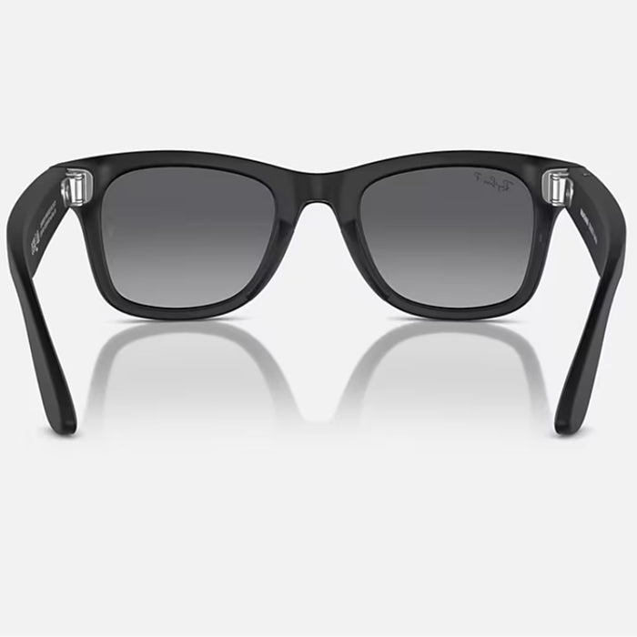 Ray-Ban Meta Smart Glasses, Wayfarer, Matte Black/Polarized Graphite, Regular (, )