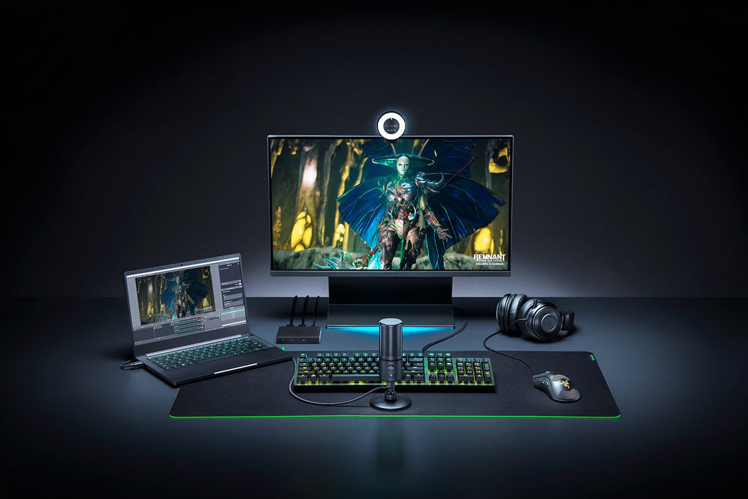 Cámara web Razer Kiyo Streaming 1080p 30 FPS / 720p 60 FPS con brillo ajustable ()