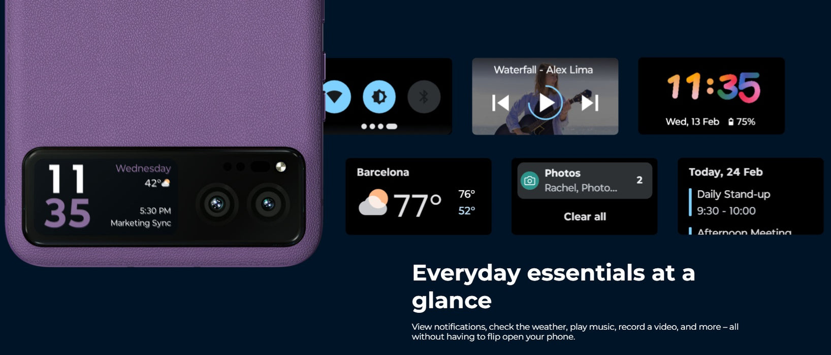 Moto Razr 2023 (128GB, 8GB) 6.9" Fully Unlocked / Global 4G LTE / 5G XT2323-2 (Renewed | Like New, Cherry Blossom)