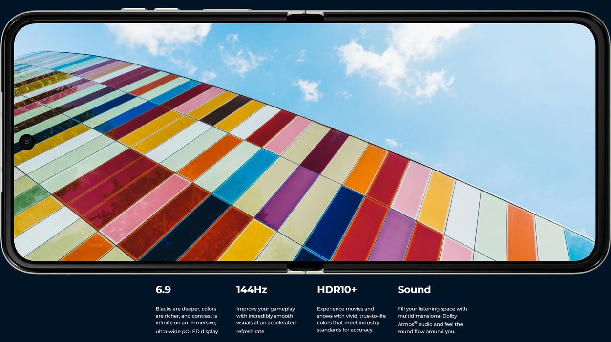 Moto Razr 2023 (128GB, 8GB) 6.9" Fully Unlocked / Global 4G LTE / 5G XT2323-2 (Renewed | Like New, Cherry Blossom)