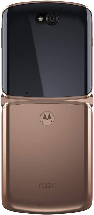 Moto Razr 5G 2020 (256GB, 8GB) 6.1" Fully Unlocked / Global 4G LTE XT2071-3 (Excellent - Refurbished, Blush Gold)