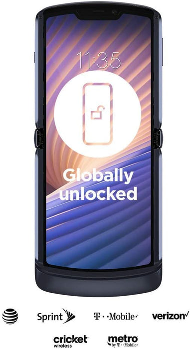 Moto Razr 5G 2020 (256GB, 8GB) 6.1" Fully Unlocked / Global 4G LTE XT2071-2 (Acceptable - Refurbished, Polished Graphite)