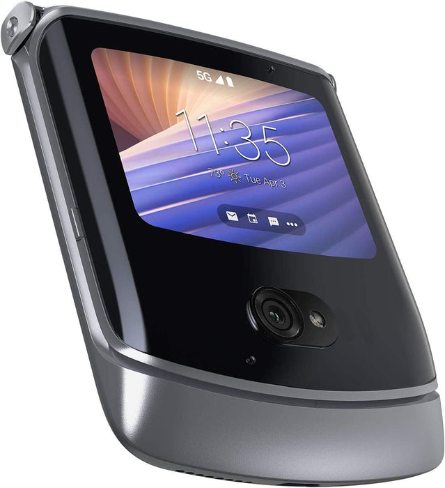 Moto Razr 5G 2020 (256 GB, 8 GB) 6,1" Totalmente desbloqueado / Global 4G LTE XT2071-2 (Bueno - Reacondicionado, Mercurio líquido)