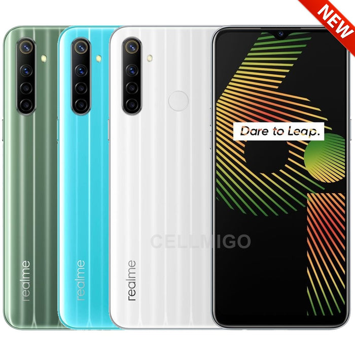 Realme 6i (64GB, 3GB) 6.5" Dual SIM GSM Unlocked Global 4G LTE - RMX2040