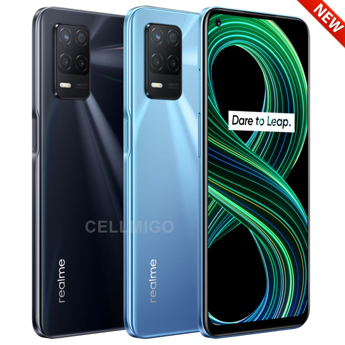 Realme 8 5G (128 GB, 8 GB) Pantalla FHD+ de 6,5" Dual SIM GSM Desbloqueado Global 4G LTE RMX3241