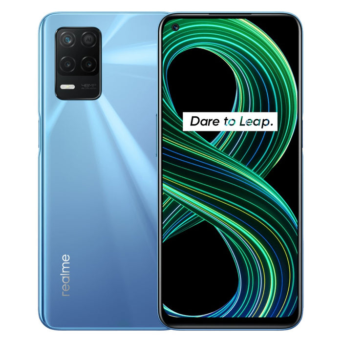 Realme 8 5G (128 GB, 8 GB) Pantalla FHD+ de 6,5" Dual SIM GSM Desbloqueado Global 4G LTE RMX3241