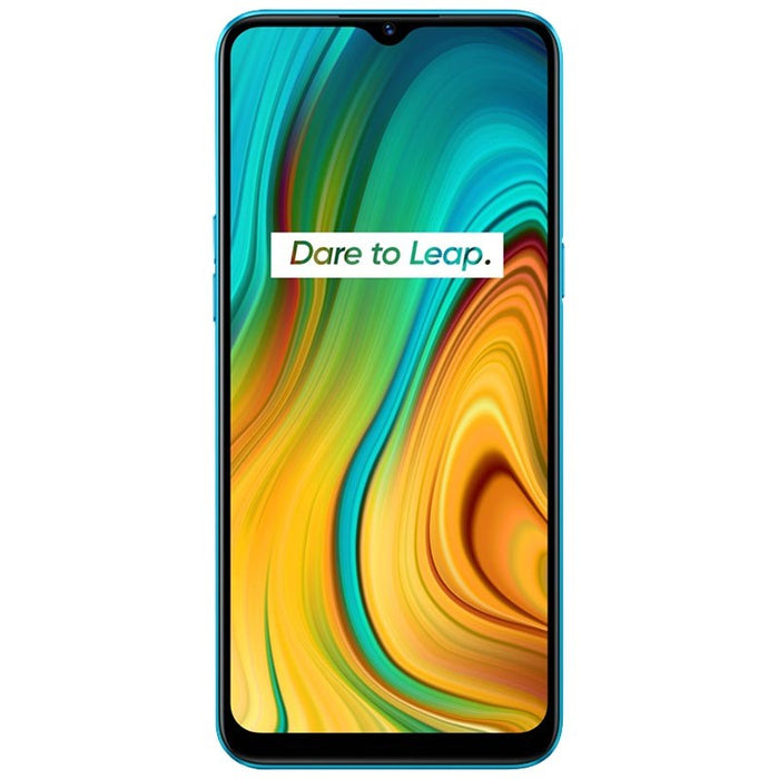 Realme C3 (64GB,3GB) Face Unlock, 6.5" Dual SIM GSM Unlocked US 4G LTE RMX2020 (Excellent - Refurbished, Frozen Blue)