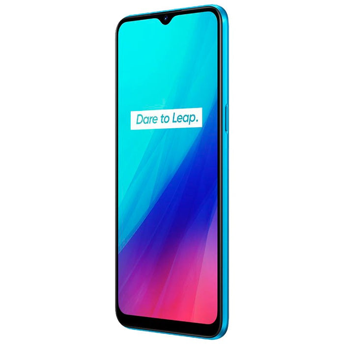 Realme C3 (64GB,3GB) Face Unlock, 6.5" Dual SIM GSM Unlocked US 4G LTE RMX2020 (Excellent - Refurbished, Frozen Blue)