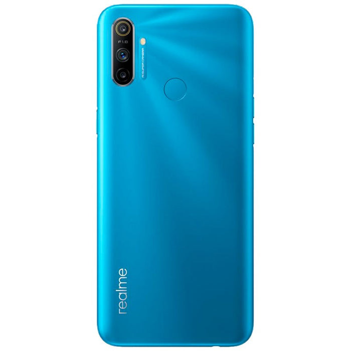 Realme C3 (64 GB, 3 GB) Desbloqueo facial, 6.5" Dual SIM GSM Desbloqueado US 4G LTE RMX2020 (Excelente - Reacondicionado, Azul congelado)