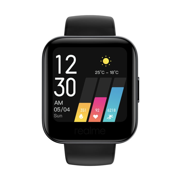 Realme Watch (1.4") Blood-oxygen Level Monitor Activity Tracker - RMA161 (Black) (Black)