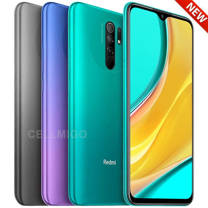 Xiaomi Redmi 9 (64GB,4GB) 6.53" Dual SIM GSM Unlocked US + Global 4G LTE