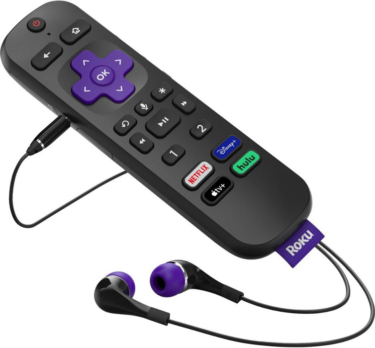 Reproductor de streaming Roku Ultra LT 2023 4K/HDR, control remoto por voz y auriculares (negro)