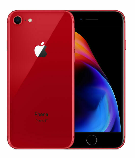 Apple iPhone 8 (64GB) 4.7" Global 4G LTE Fully Unlocked (GSM + Verizon) (Good - Refurbished, Red)