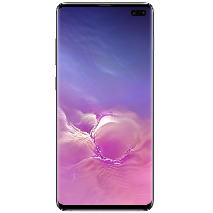 SAMSUNG Galaxy S10+ (128GB, 8GB) 6.4" 4G LTE T-Mobile Unlocked (GSM+CDMA) G975U (Excellent - Refurbished, Prism Black)