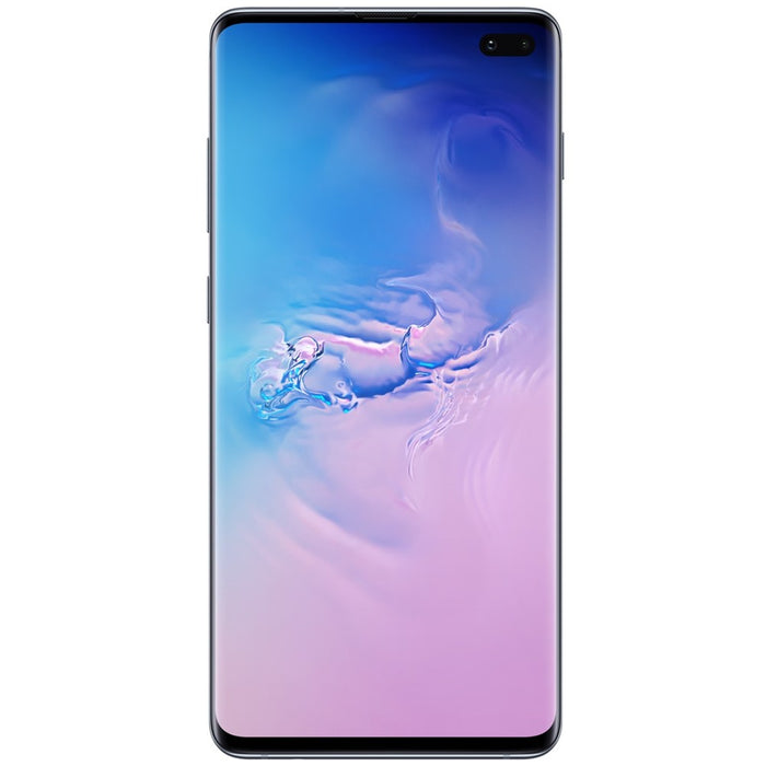 SAMSUNG Galaxy S10+ (128GB, 8GB) 6.4" 4G LTE Fully Unlocked (GSM + CDMA) G975U (Good - Refurbished, Prism Blue)