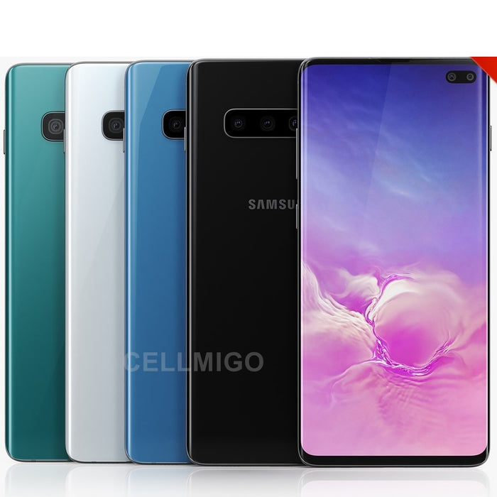 SAMSUNG Galaxy S10+ (512GB, 8GB) 6.4" 4G LTE Fully Unlocked (GSM + CDMA) G975U (Excellent - Refurbished)