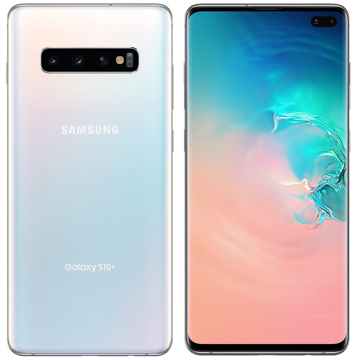 Samsung Galaxy S10+ (512 GB, 8 GB) 6.4" 4G LTE Totalmente desbloqueado (PARA PIEZAS) G975U (SOLO PARA PIEZAS/NO FUNCIONA, CERÁMICA BLANCA)