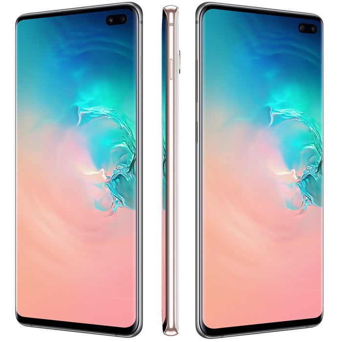 Samsung Galaxy S10+ (512 GB, 8 GB) 6.4" 4G LTE Totalmente desbloqueado (PARA PIEZAS) G975U (SOLO PARA PIEZAS/NO FUNCIONA, CERÁMICA BLANCA)