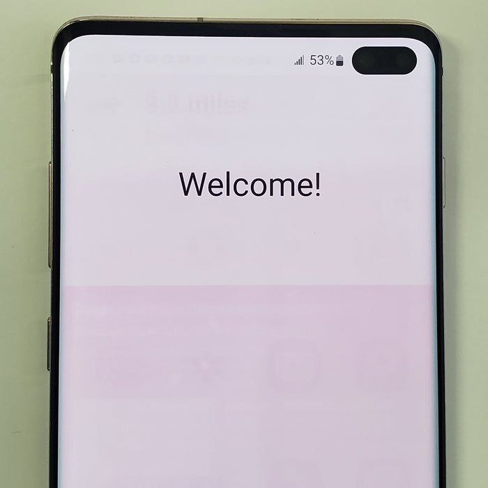 Samsung Galaxy S10+ (512GB, 8GB) 6.4" 4G LTE Fully Unlocked (GSM + CDMA) G975U (Acceptable - Refurbished, Ceramic White)