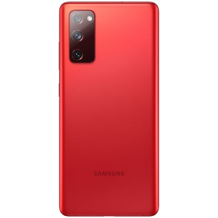 SAMSUNG Galaxy S20 FE (128 GB, 6 GB, resistente al agua) 6.5" GSM desbloqueado LTE G780G/DS (renovado) (Excelente - Reacondicionado, rojo nube)