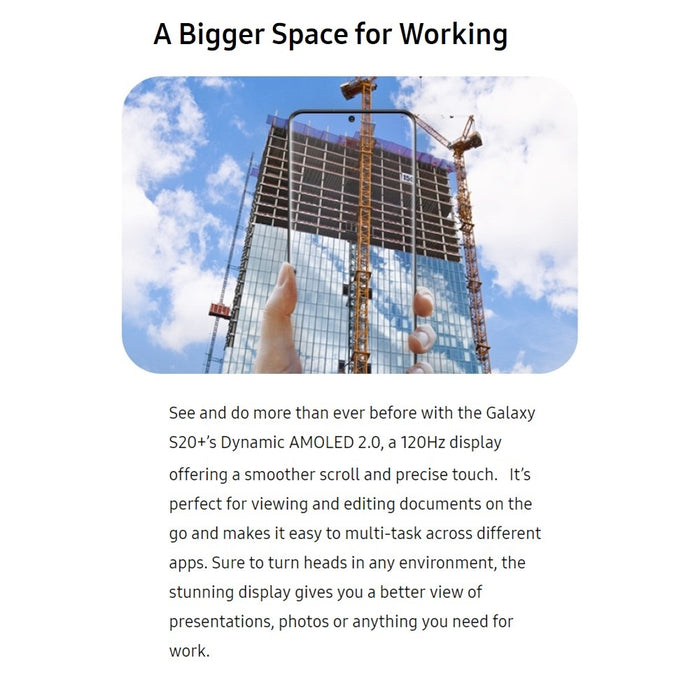 SAMSUNG Galaxy S20+ 5G (128GB) 6.7" ***SPRINT ONLY*** G986U1 (Renewed | Like New, AURA BLUE)