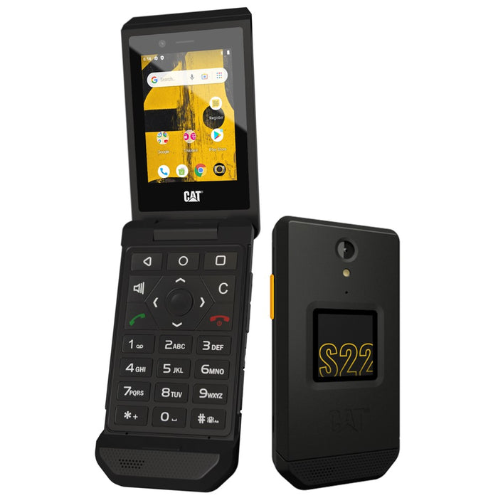 CAT S22 Flip (16GB, 2GB) 2.8" T-Mobile locked Global 4G LTE GSM (Renewed | Like New, Black)