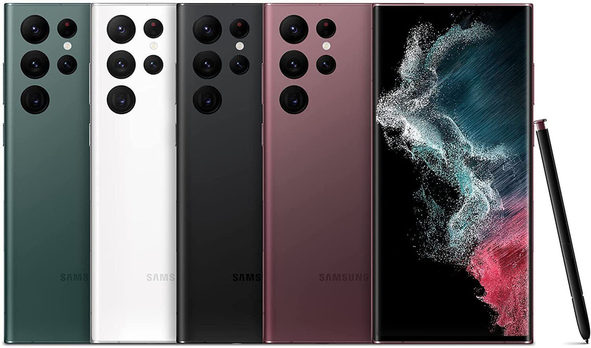 SAMSUNG Galaxy S22 Ultra 5G (256GB, 12GB) 6.8" Factory Unlocked GSM+CDMA S908U1 (Excellent - Refurbished)
