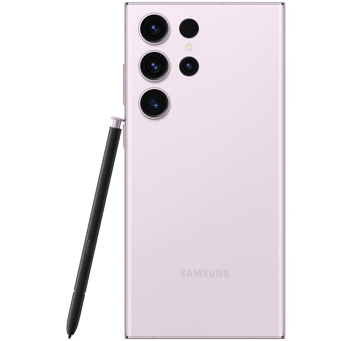 SAMSUNG Galaxy S23 Ultra 5G (256GB, 8GB) 6.8" ATT locked US & Global S918U (Renewed | Like New, Lavender)