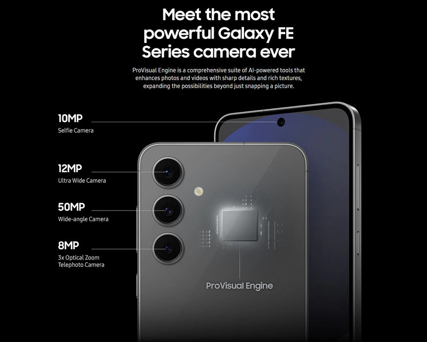 Samsung Galaxy S24 FE 5G (256GB, 8GB) 6.7" Factory Unlocked US & Global S721B/DS