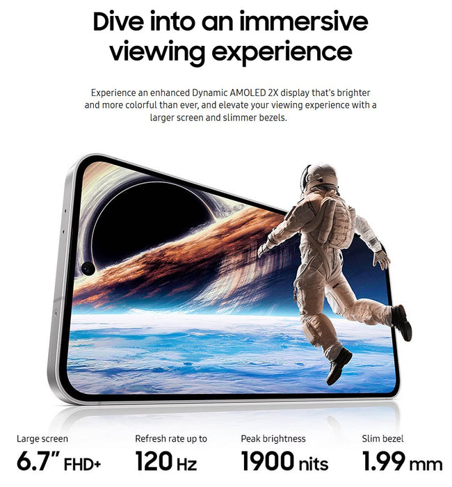 Samsung Galaxy S24 FE 5G (256GB, 8GB) 6.7" Fully Unlocked US & Global  S721U1