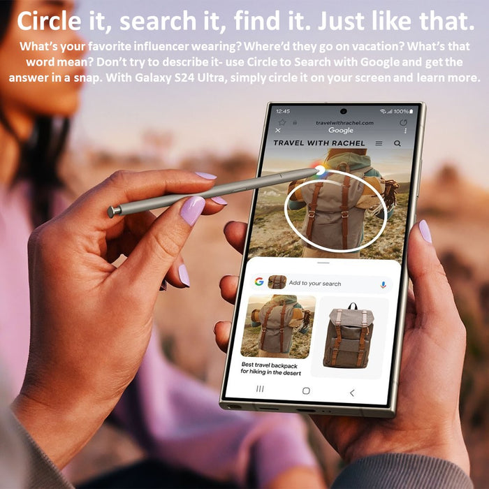 Samsung Galaxy S24 Ultra 5G (256GB, 12GB) 6.8" Fully Unlocked US Model S928U (Renewed | Like New)