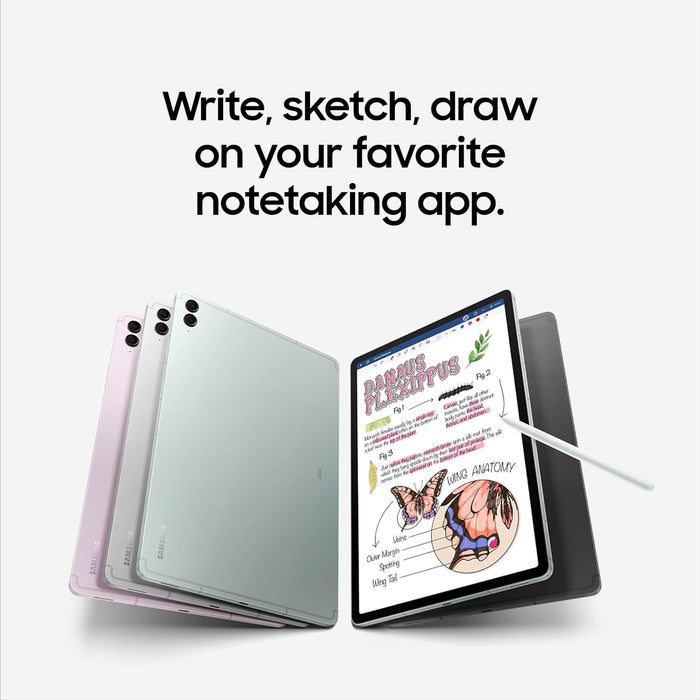 SAMSUNG Galaxy Tab S9 FE+ PLUS (128GB, 8GB, Wi-Fi Only Tablet) 12.4" - X610 (Renewed | Like New, Silver)