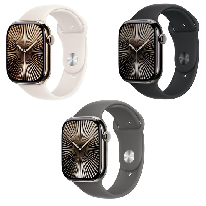 Apple Watch Series 10 (46mm, GPS+Cellular) 1.96" Fully Unlocked w/ Titanium Case (Excellent - Refurbished)