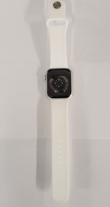 Apple Watch Series 8 (45mm, GPS + Cellular) 1.9" Fully Unlocked w/ Aluminum Case (For Parts Only / Not Working, Silver)