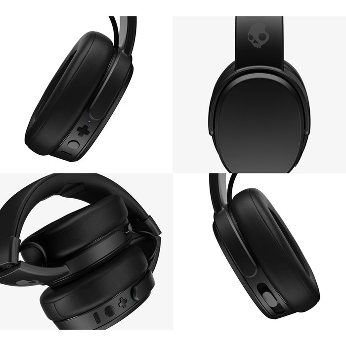 Auriculares inalámbricos con diadema y Bluetooth Skullcandy Crusher, modelo estadounidense (renovados) (excelentes, reacondicionados, gris/bronceado)