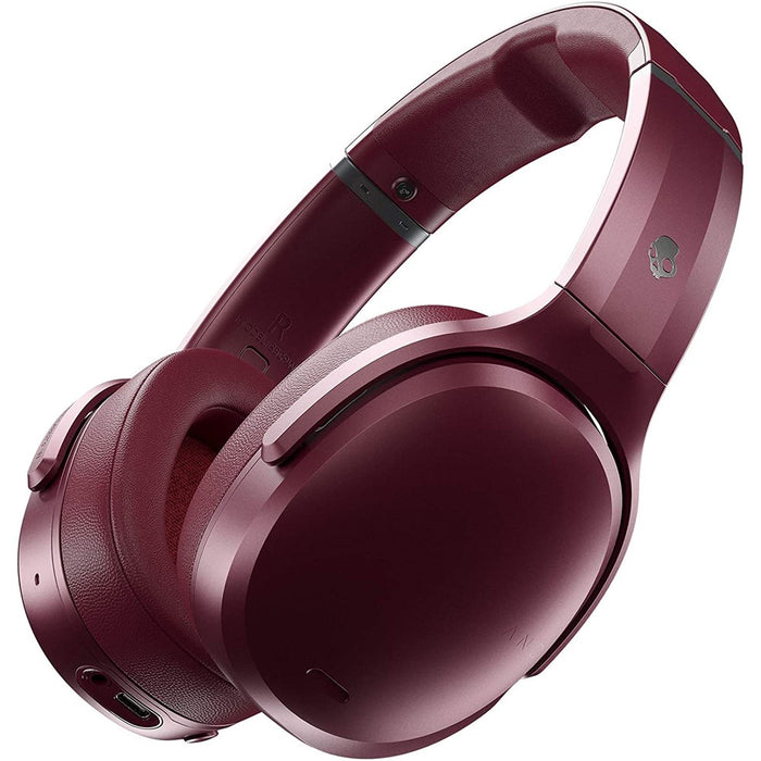 Skullcandy Crusher ANC Over-Ear Bluetooth Wireless Headphones - US Model S6CPW (Excellent - Refurbished, Deep Red)