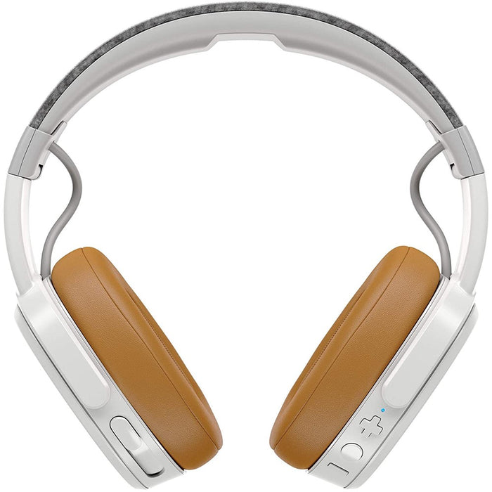 Skullcandy Crusher Wireless Over-Ear Bluetooth Headphones - US Model (Renewed) (Excellent - Refurbished, Gray/Tan)