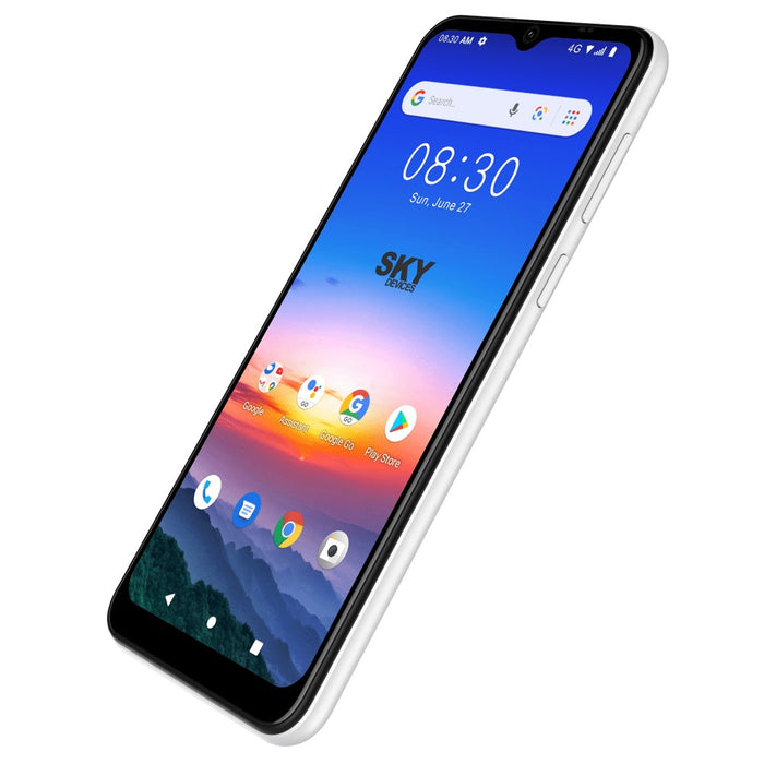 SKY Devices Elite A65 (32GB, 2GB) 6.5" Dual SIM GSM Unlocked Global 4G VoLTE (Excellent - Refurbished, Silver)