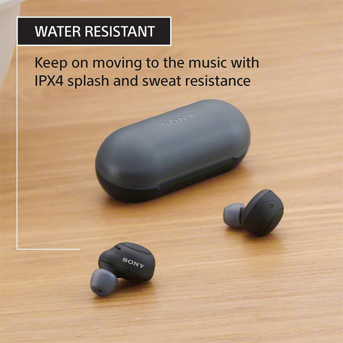 Sony WF-C500/BZ True Wireless Bluetooth Earbuds w/ Built-in Mic & Charging Case (Black)