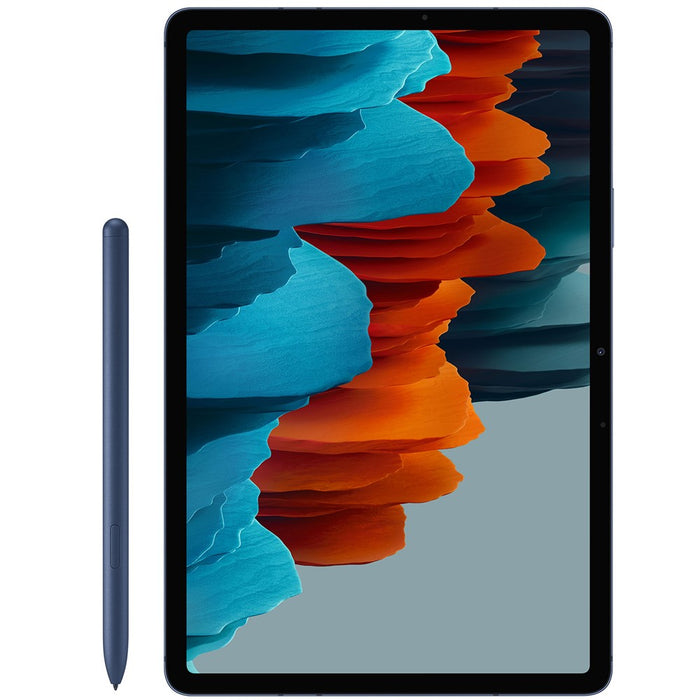 SAMSUNG Galaxy Tab S7 W/ S Pen (128GB, 6GB) 11" Wi-Fi Only SM-T870 (Navy) (Excellent - Refurbished, Mystic Navy)